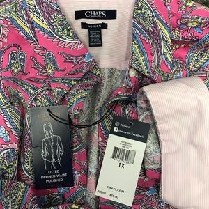 Chaps no iron blouse